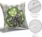 St Patricks Day Pillow Covers 18x18 Set of 2 Watercolor Green Lucky Clover Shamrock Grey Buffalo Plaid